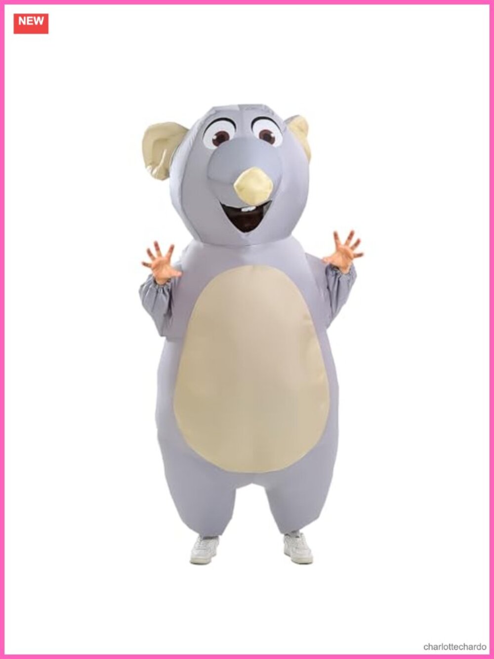 Inflatable Mouse Costume Adult Blow Up Rat Suit Funny Halloween